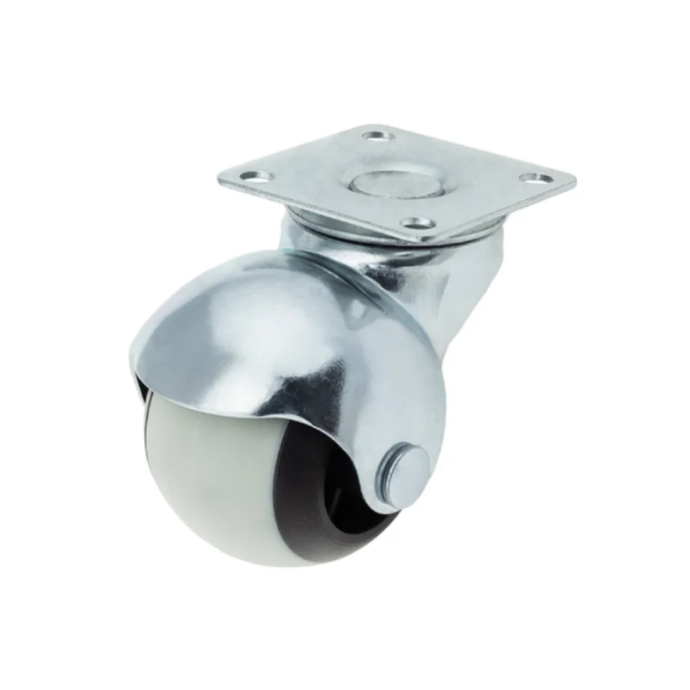 Меблевий ролик Sigma гумовий з майданчиком d 40 мм (RL1289)