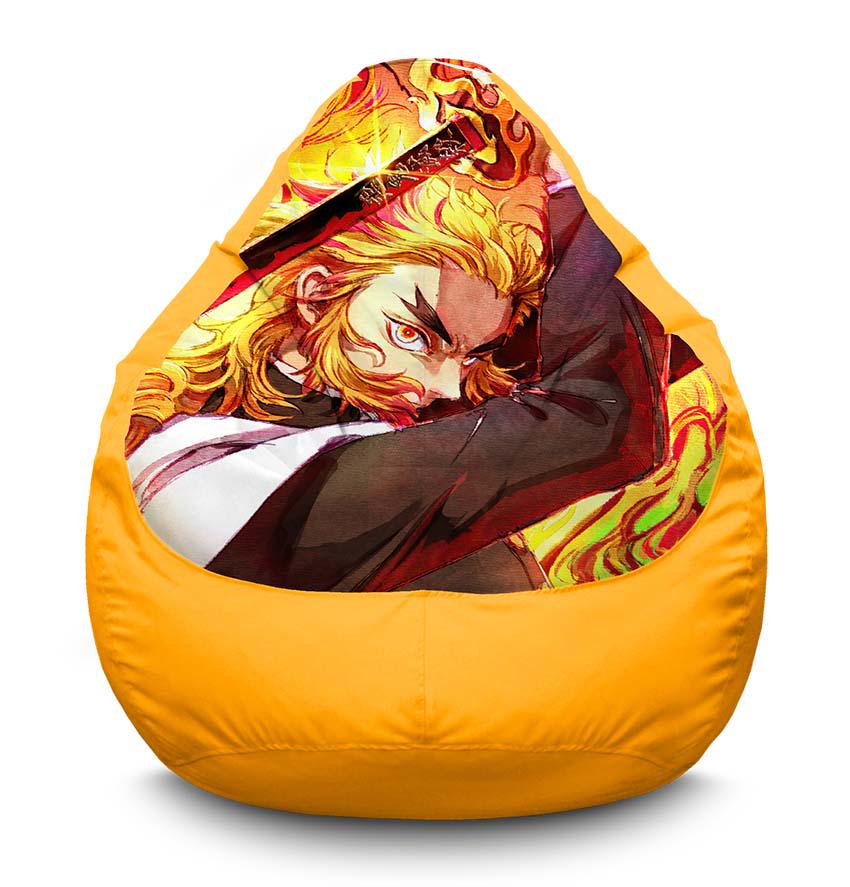 Кресло-мешок iPuff Kyojuro Rengoku with sword Demon Slayer оксфорд XXL 90х125 см Желтый (116959-1) Кресло-мешок iPuff Kyojuro Rengoku with sword Demon Slayer оксфорд XXL 90х125 см Желтый (116959-1)