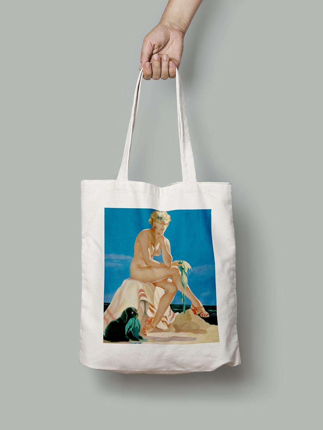 Эко-сумка Девушка ню заскучала шопер (pin_up010004_Bag)