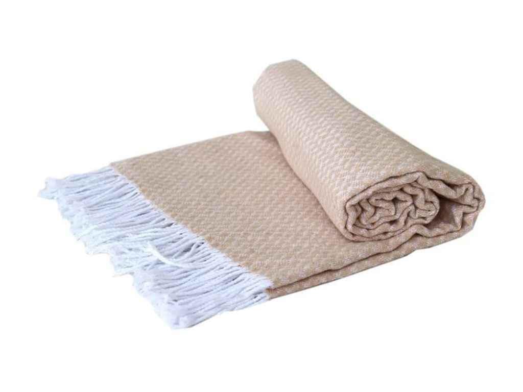 Плед Vladi 140x200 см MIAMI 02S/GLENN Белый (1080522)