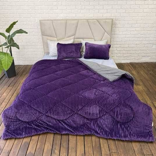 Одеяло микрофира евро 200х200 см Фиолетовый