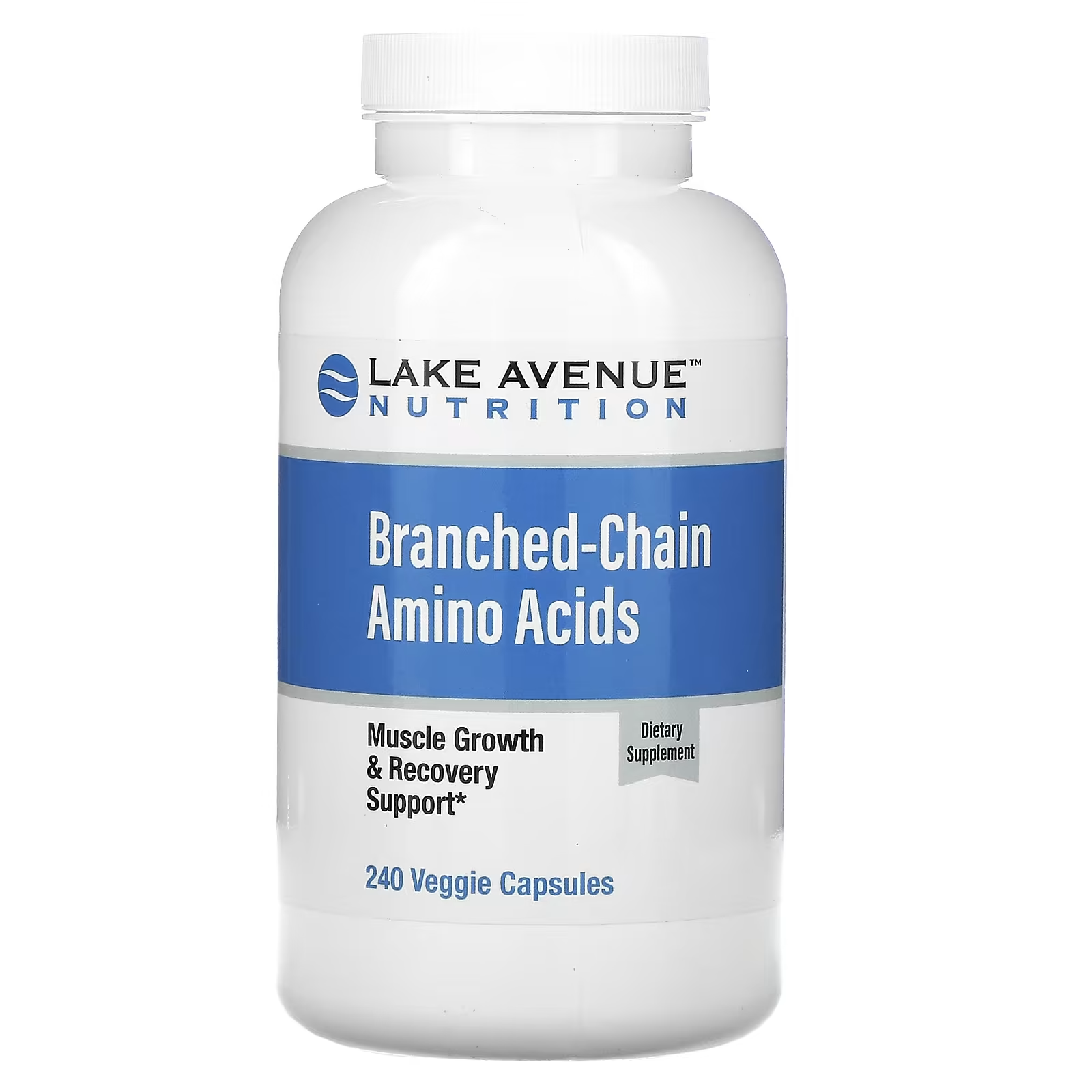 Амінокислоти Lake Avenue Nutrition з розгалуженими ланцюгами 240 капсул