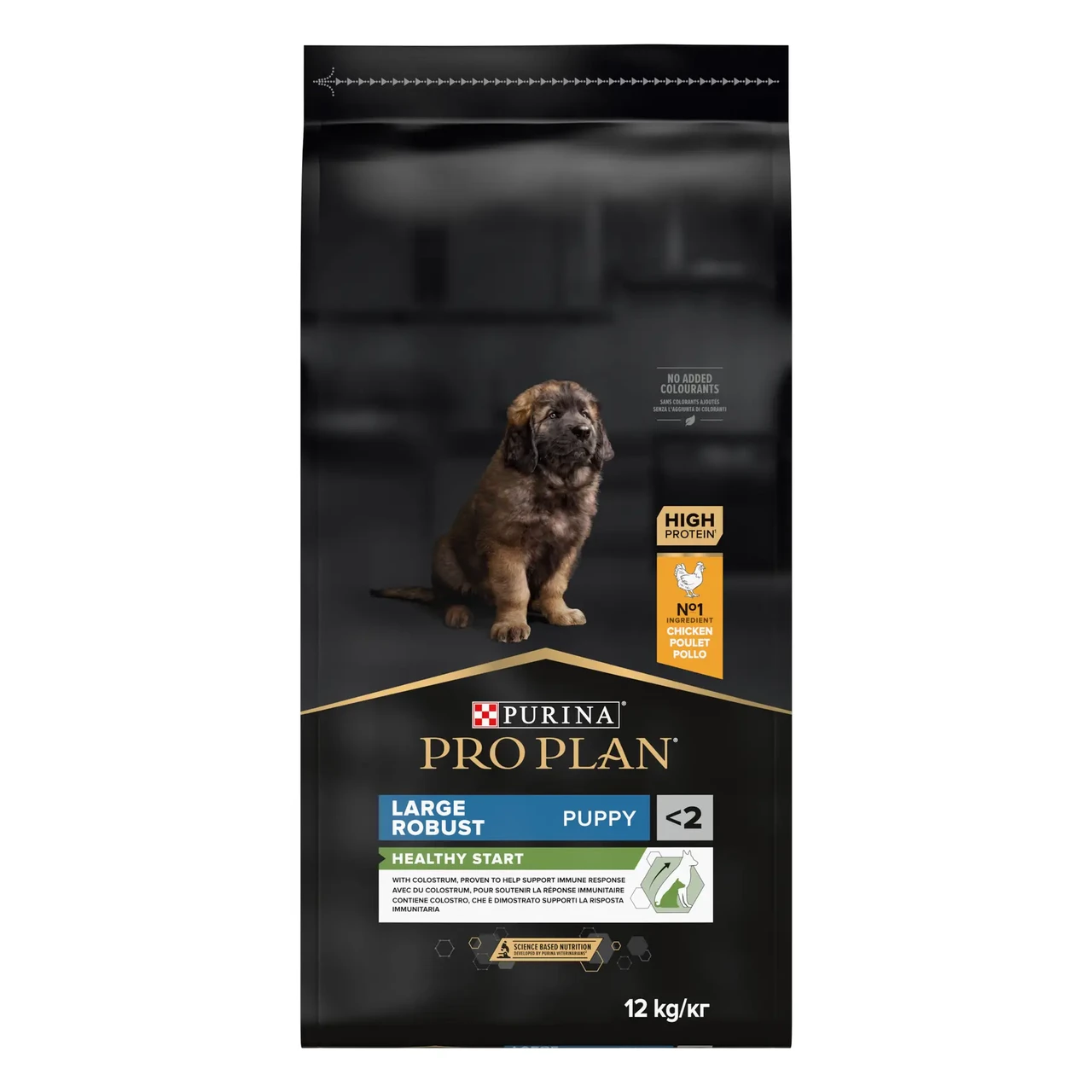 Сухой корм для щенков больших пород Pro Plan Puppy large Robust 12 кг курица