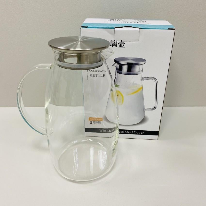 Кувшин стеклянный Stenson R92796 с металлической крышкой 2,2 л (2269537552)