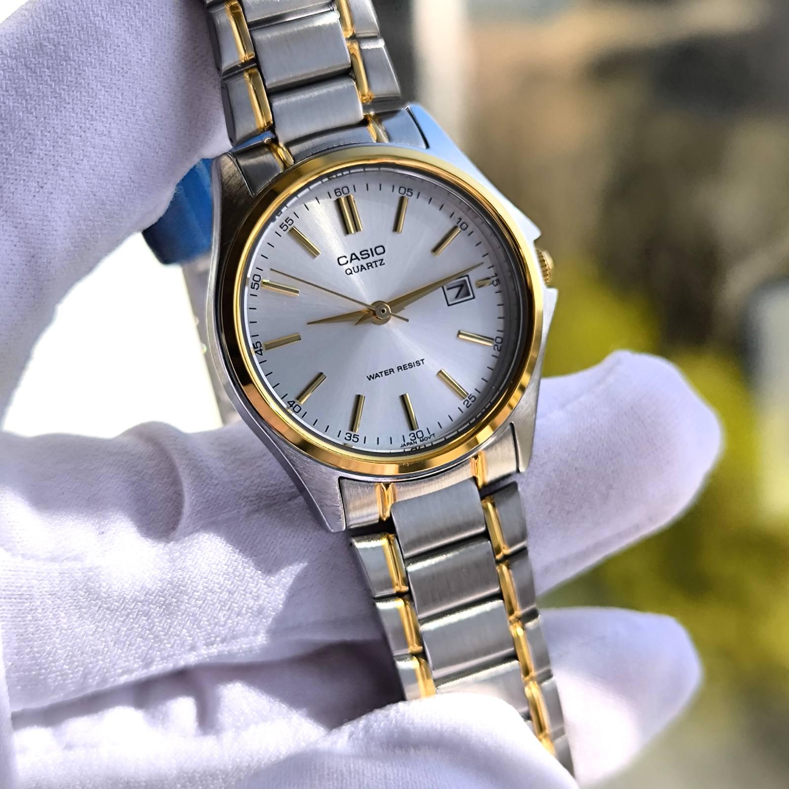 Наручний годинник жіночий Casio LTP-1183G-7A d 28 мм Срібний/Золотий циферблат (LTP-1183G-7A) - фото 5