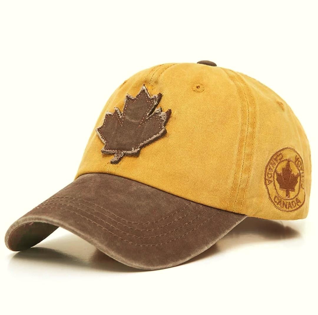 Кепка Canada Maple leaf с изогнутым козырьком унисекс Желтый