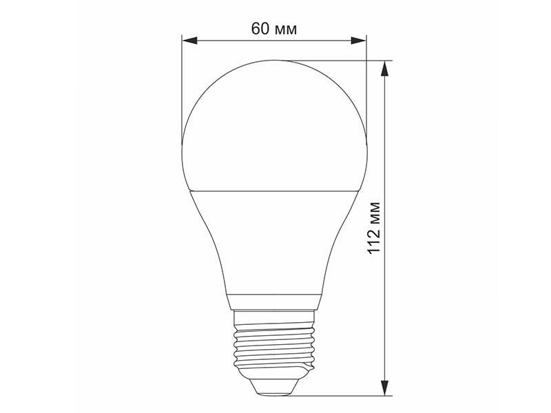 Светодиодная лампа TITANUM A60 10 Вт E27 4100K 12 В (7317) - фото 3