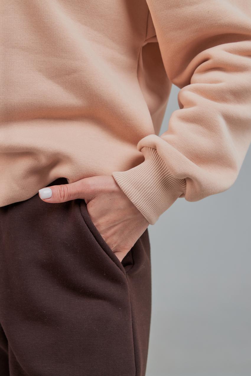 Світшот жіночий М167.4 S Бежевий (631-1-60) - фото 4 Світшот жіночий М167.4 S Бежевий (631-1-60) - фото 4