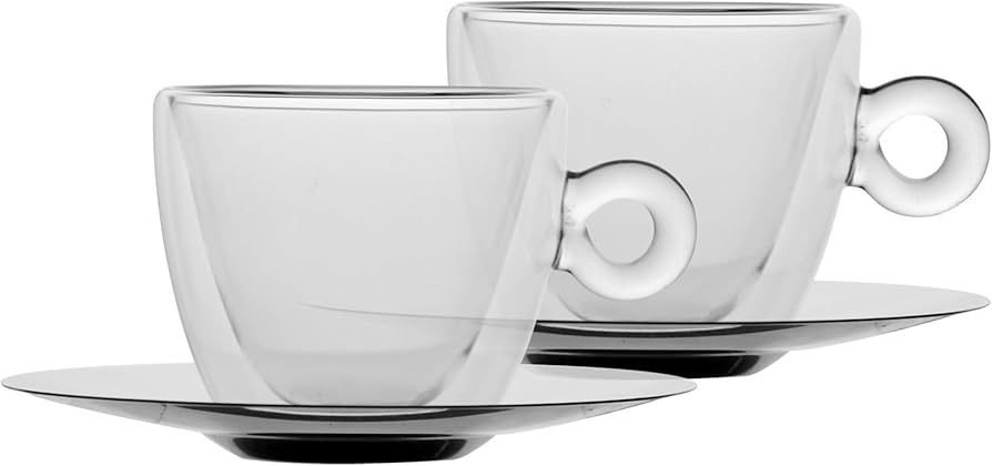 Чашки для капучино с двойным дном Luigi Bormioli Thermic Glass 165 мл 4 предмета Прозрачный (169-135-A10086S0102AA01)