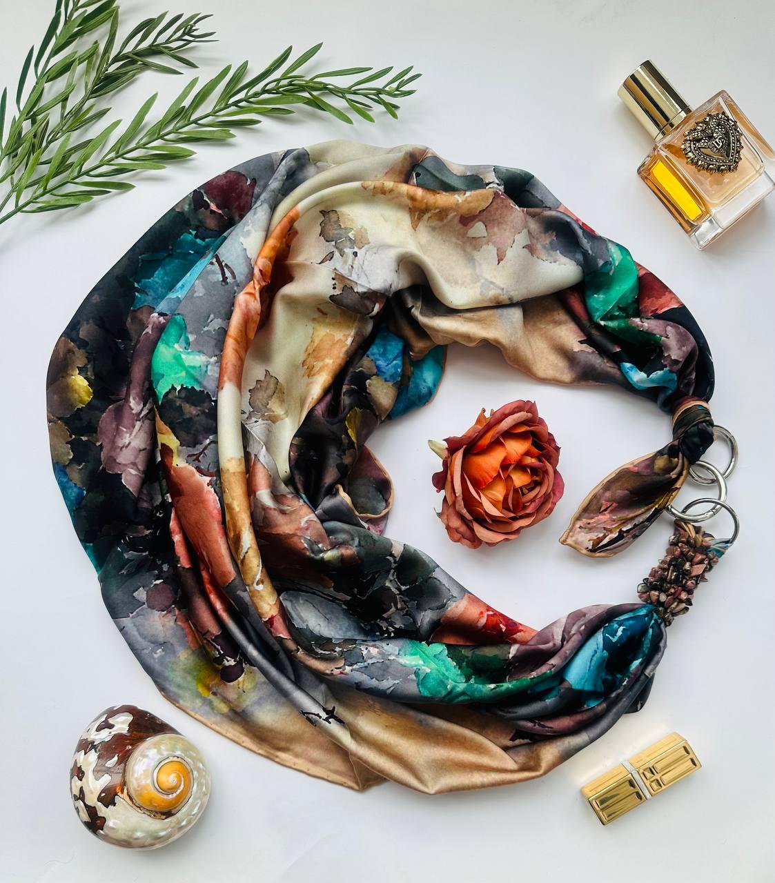 Хустка My Scarf Гірська німфа прикрашена натуральним каменем (25763441)
