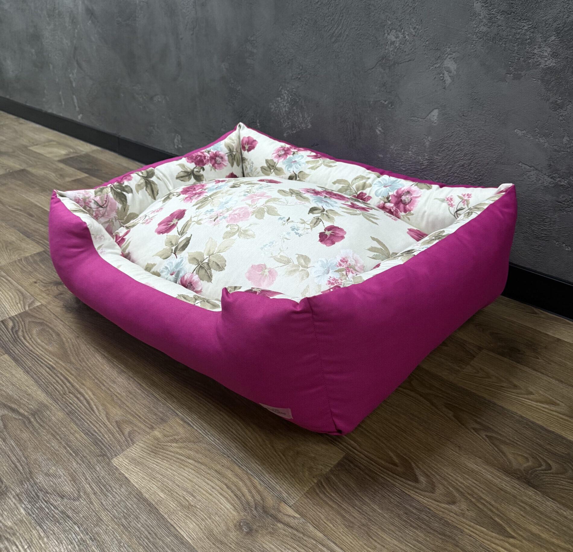 Лежак для котов и собак Comfort Home модель 2 Tea rose pink 50х40 см