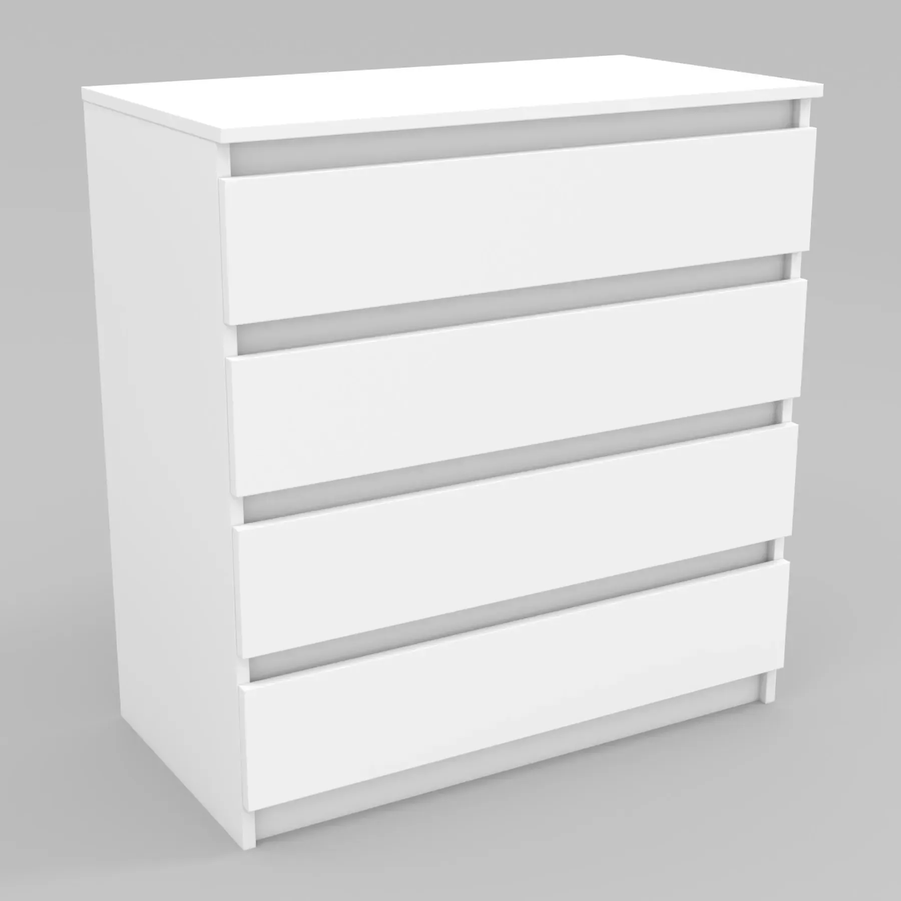 Комод з шухлядами Kontinent №4 80х45х85 см Білий (51486685) - фото 1