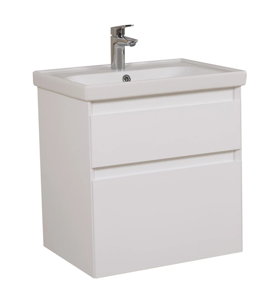 Тумба Элит ольная 60 см с умывальником Элит Белый матовый (2613011239) Тумба Элит ольная 60 см с умывальником Элит Белый матовый (2613011239)