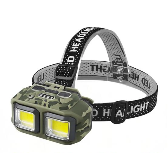 Фонарь налобный HX-816 SR Type-C c сенсором/красный и Белый свет (2749613314)