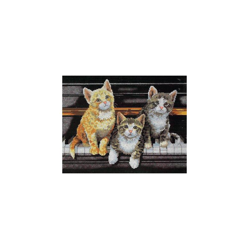 Набор для вышивания крестиком Dimensions 03225 Meowsical Trio (579) Набор для вышивания крестиком Dimensions 03225 Meowsical Trio (579)