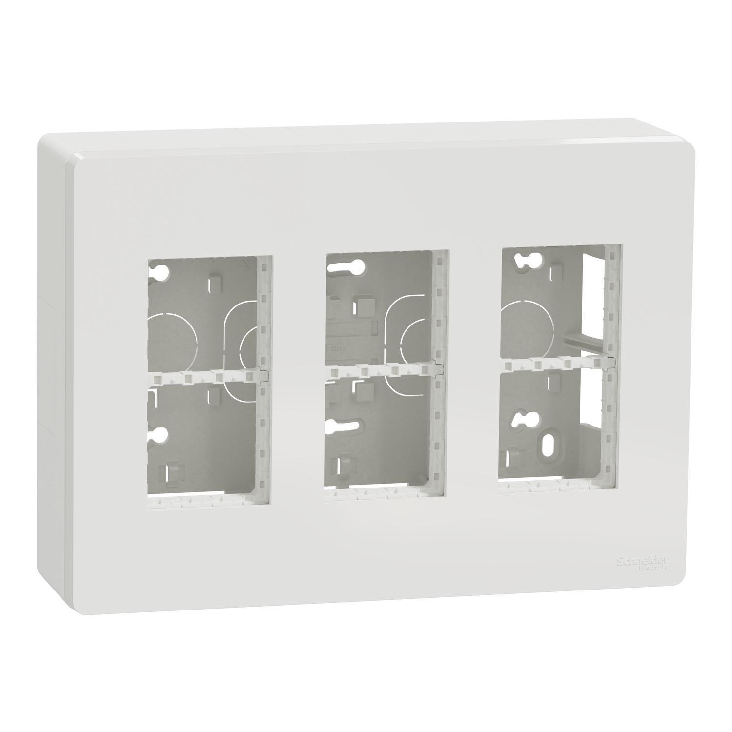 Блок Unica System+ открытая вставка 3х2 Белый (NU123418)