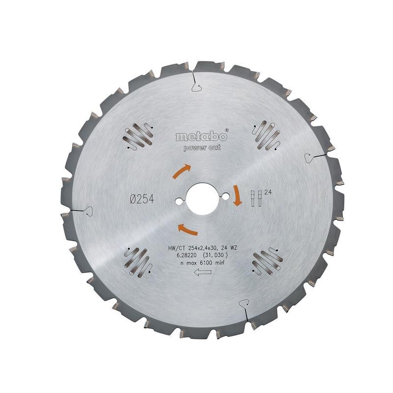 Пильный диск Metabo HW/CT 190x30,14 мм WZ25 по дереву (ST0TCTCPD628005000)