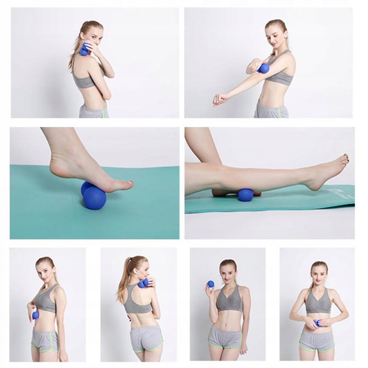 Массажный мяч двойной Springos FA0024 Lacrosse Double Ball 6x12 см - фото 4 Массажный мяч двойной Springos FA0024 Lacrosse Double Ball 6x12 см - фото 4