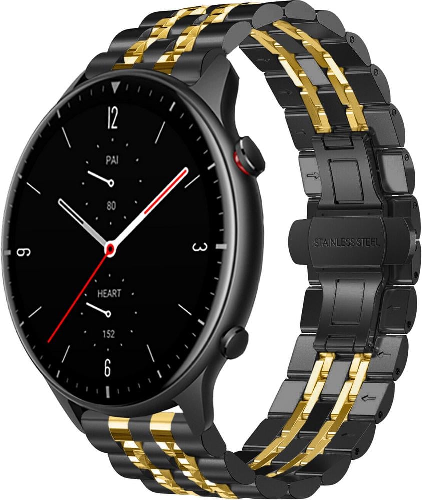 Браслет металлический Spinye Line для Amazfit GTR 2 Black Gold (28980-02)