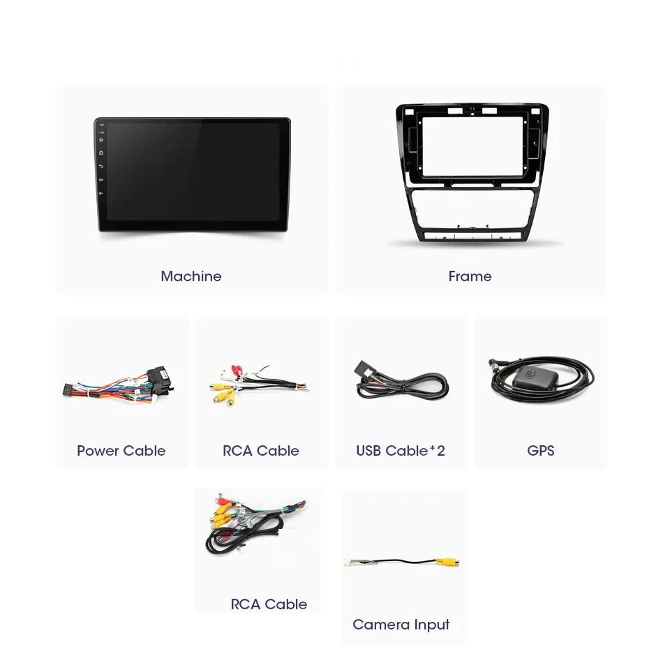 Автомагнітола штатна Mekede для Skoda Octavia A5 2004-2013 GPS/WiFi/USB /CarPlay 2/32 Гб (14204430) - фото 2