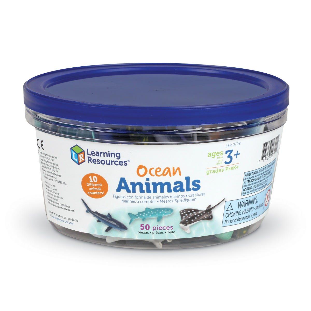 Набор фигурок Рыбки из океана Learning Resources Ocean Animals Counters 50 шт. - фото 2