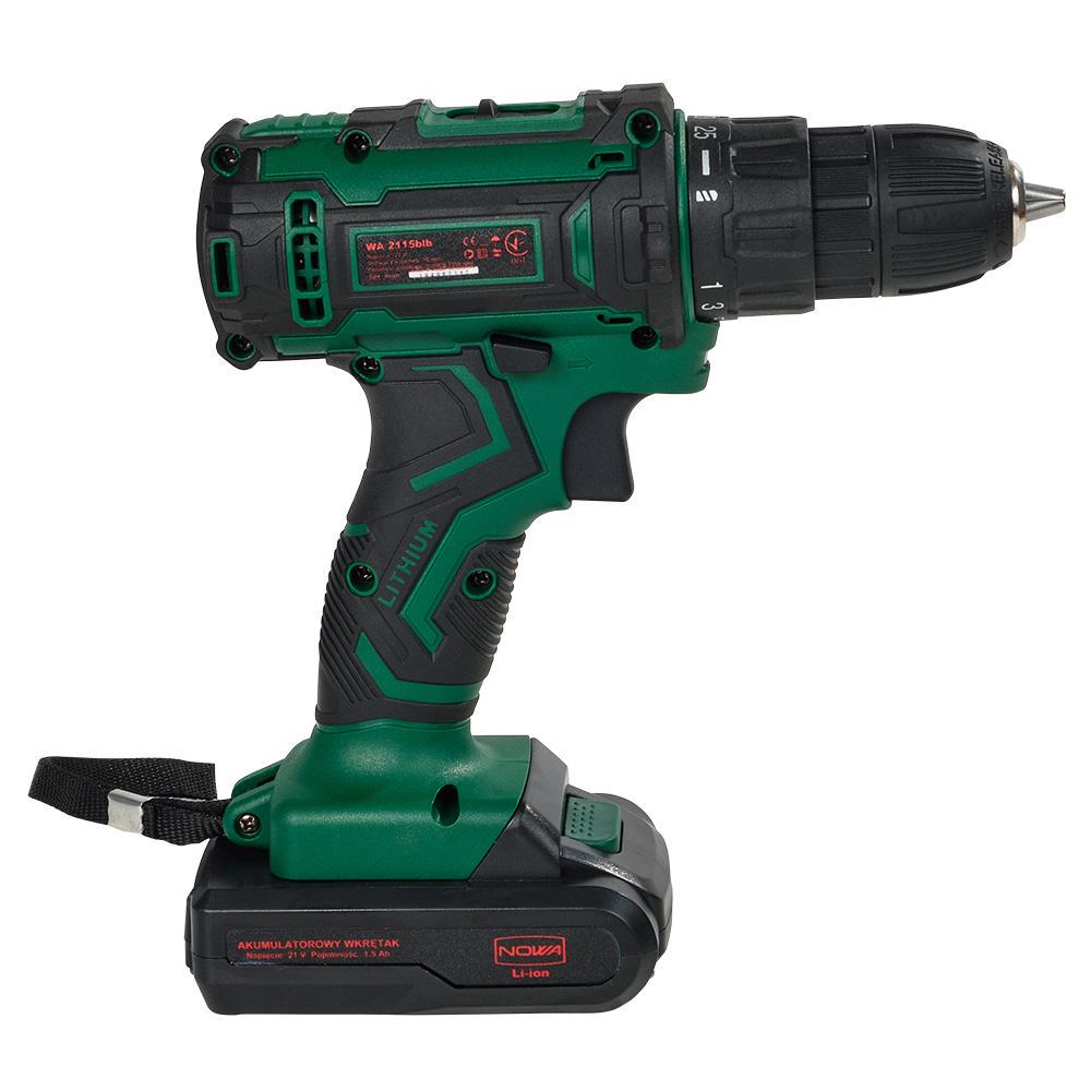 Шуруповерт акумуляторний Nowa WA2115 blb Зелений - фото 2 Шуруповерт акумуляторний Nowa WA2115 blb Зелений - фото 2