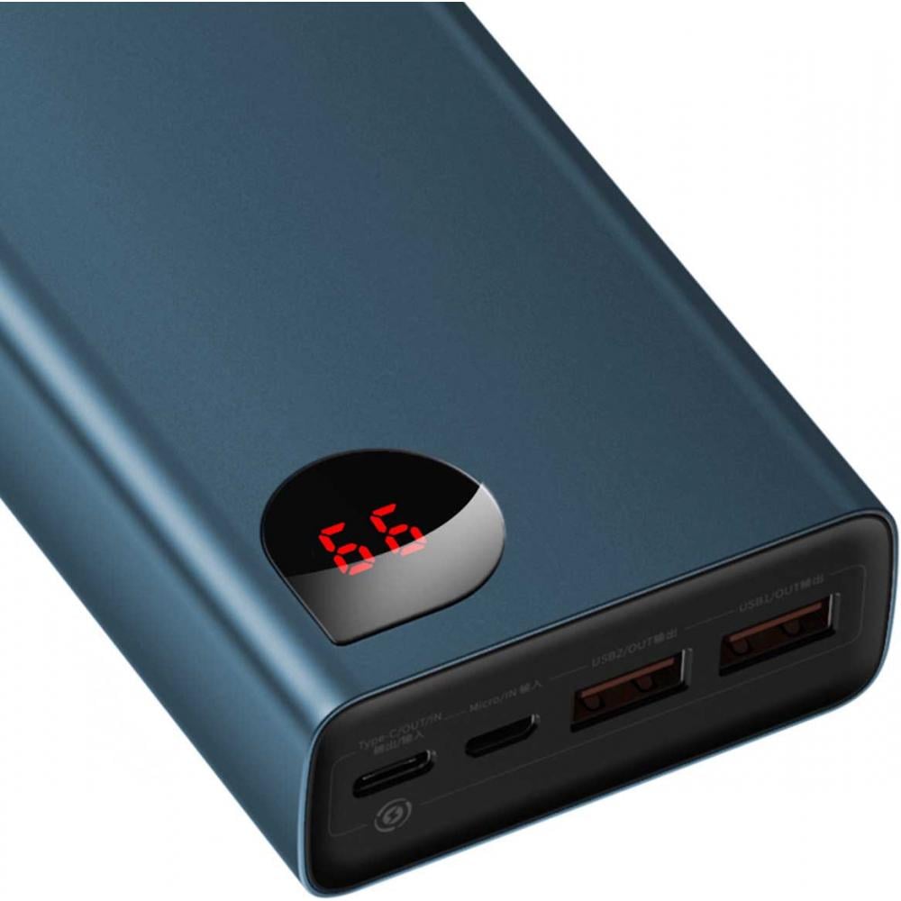 Повербанк УМБ Baseus Adaman 20000 mAh 65 W Blue (PPIMDA-D03) - фото 2