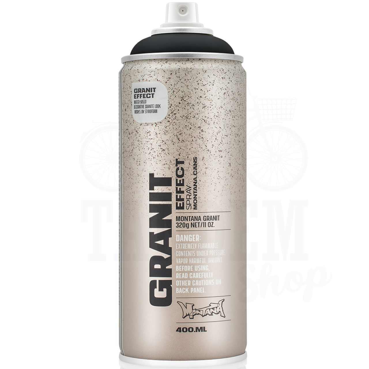 Аэрозольная краска эмаль c эффектом гранита Montana Granit 400 мл EG9000 Black