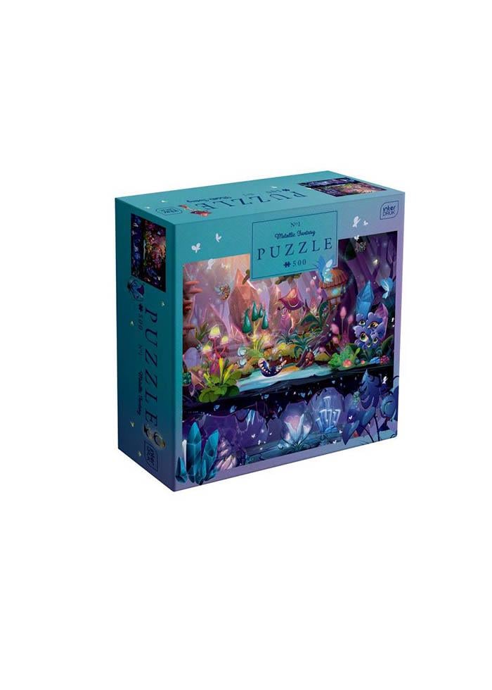Пазли тришарові InterDRUK Metallic Fantasy Forest 500 шт. (385581)