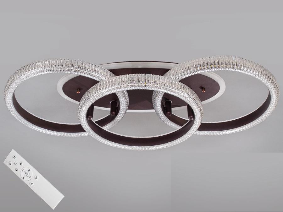 Люстра потолочная Octav с диммером и LED подсветкой 90 Вт (MX77016/3CF LED)