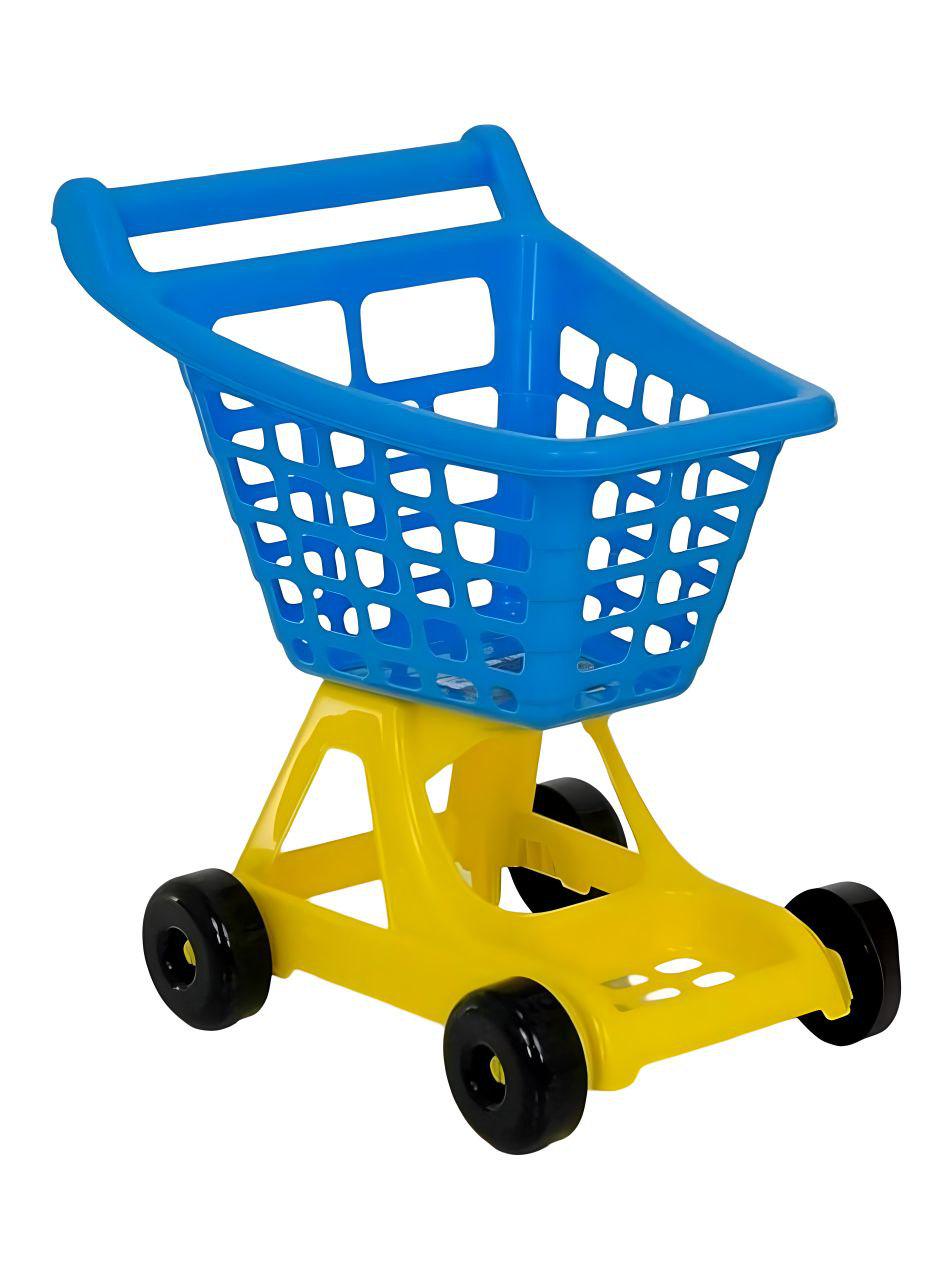 Детская игрушечная тележка для супермаркета Синий (51250-1) - фото 2