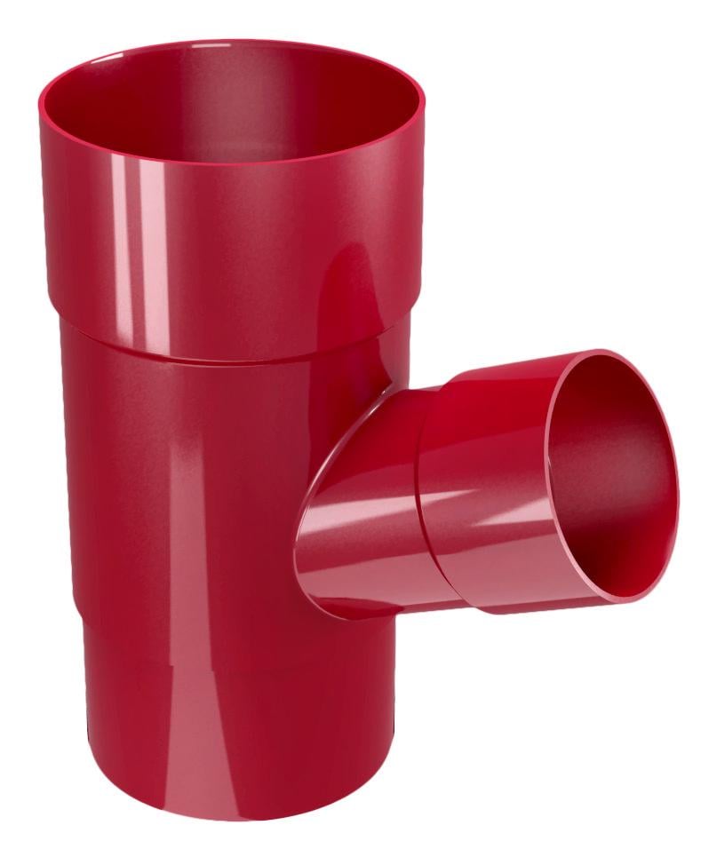 Тройник трубы 67,5° DEVOREX Classic 120 Бордовый (11692283) - фото 1