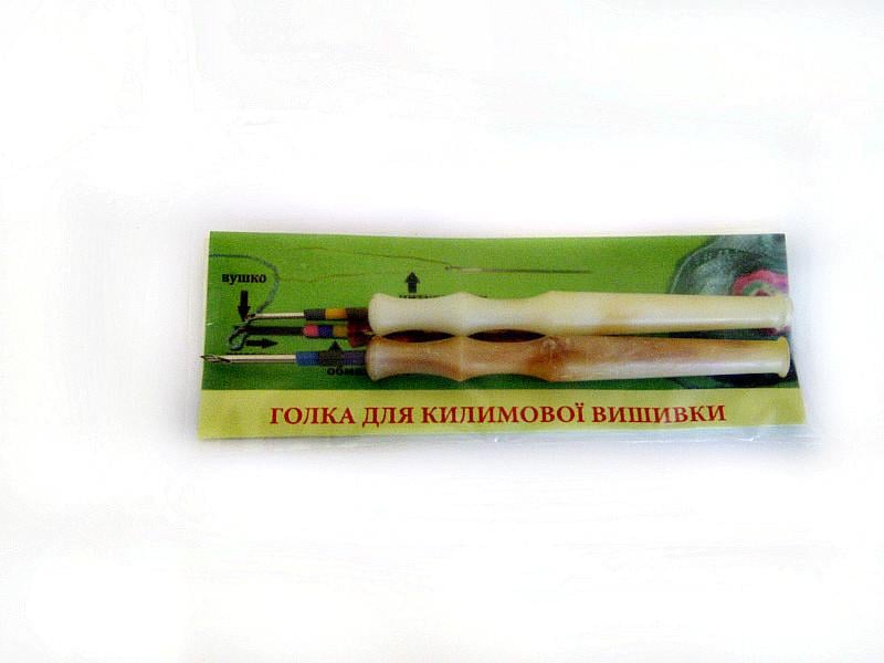 Набор для рукоделия ковровая техника 2 иглы средняя и тонкая