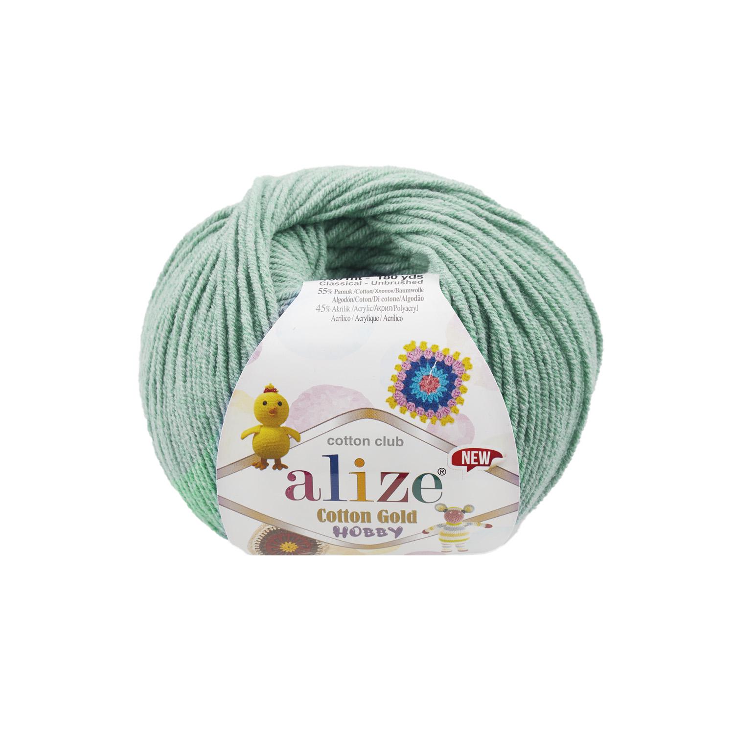 Пряжа Alize Cotton Gold Hobby New 15 Мята (6460)