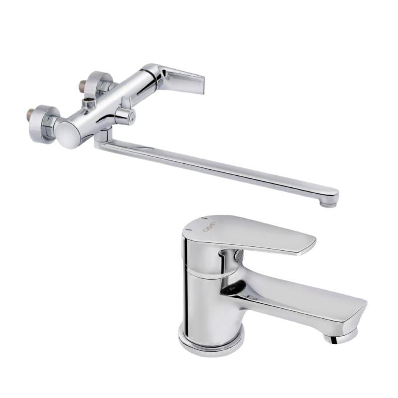 Набор смесителей Q-tap 2в1 Ortiz QTORTCRM001/QTST3245102FC (45440)