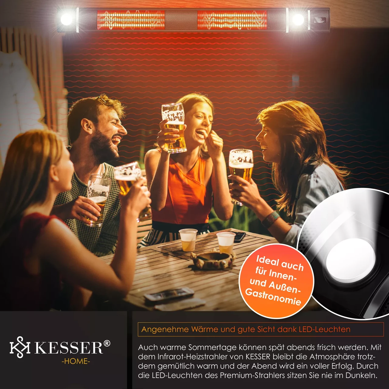 Инфракрасный обогреватель KESSER 25 м2 3000 Вт Wi-Fi (225233396988sc) - фото 6 Инфракрасный обогреватель KESSER 25 м2 3000 Вт Wi-Fi (225233396988sc) - фото 6