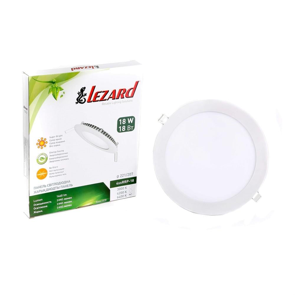 Точечный светильник Lezard LED встроенный круглый 18W 4200K Белый (442RRP-18) - фото 2