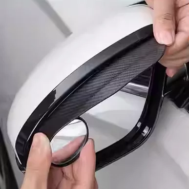 Декоративные накладки на автомобильные зеркала 17 см 2 шт. Черный (Y01328) - фото 4