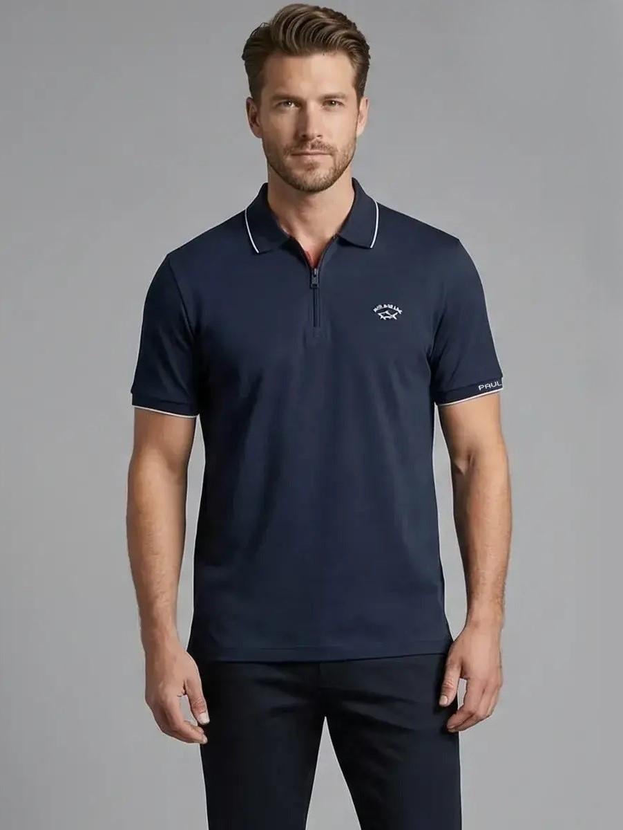 Поло мужское Paul&Shark Zipper Polo PSL-16012DB XL