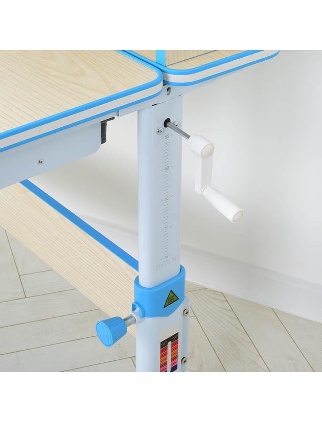 Парта с надстройкой и полкой снизу M Бежево-синий (4804W-4) - фото 6 Парта с надстройкой и полкой снизу M Бежево-синий (4804W-4) - фото 6