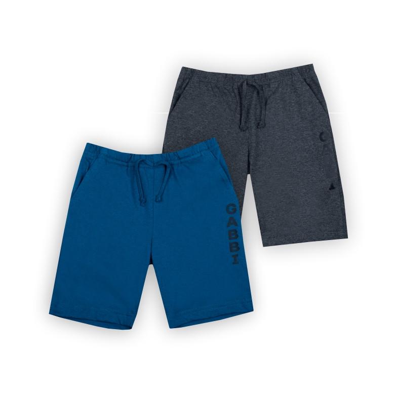 Шорты детские для мальчика Gabbi SH-24-3 110 см 2 шт. Синий/Антрацит (14059)