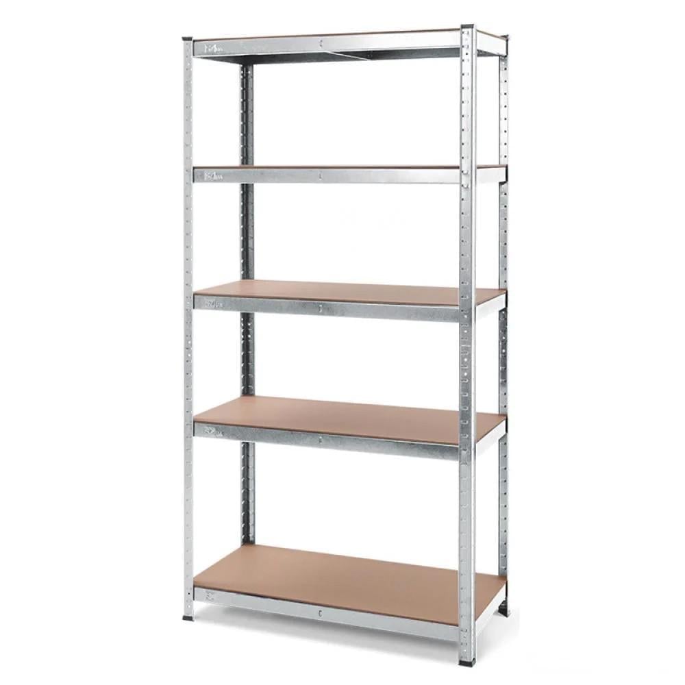 Стелаж металевий БОНА-3 180х90х40 см 5 полиць МДФ Цинк (3)