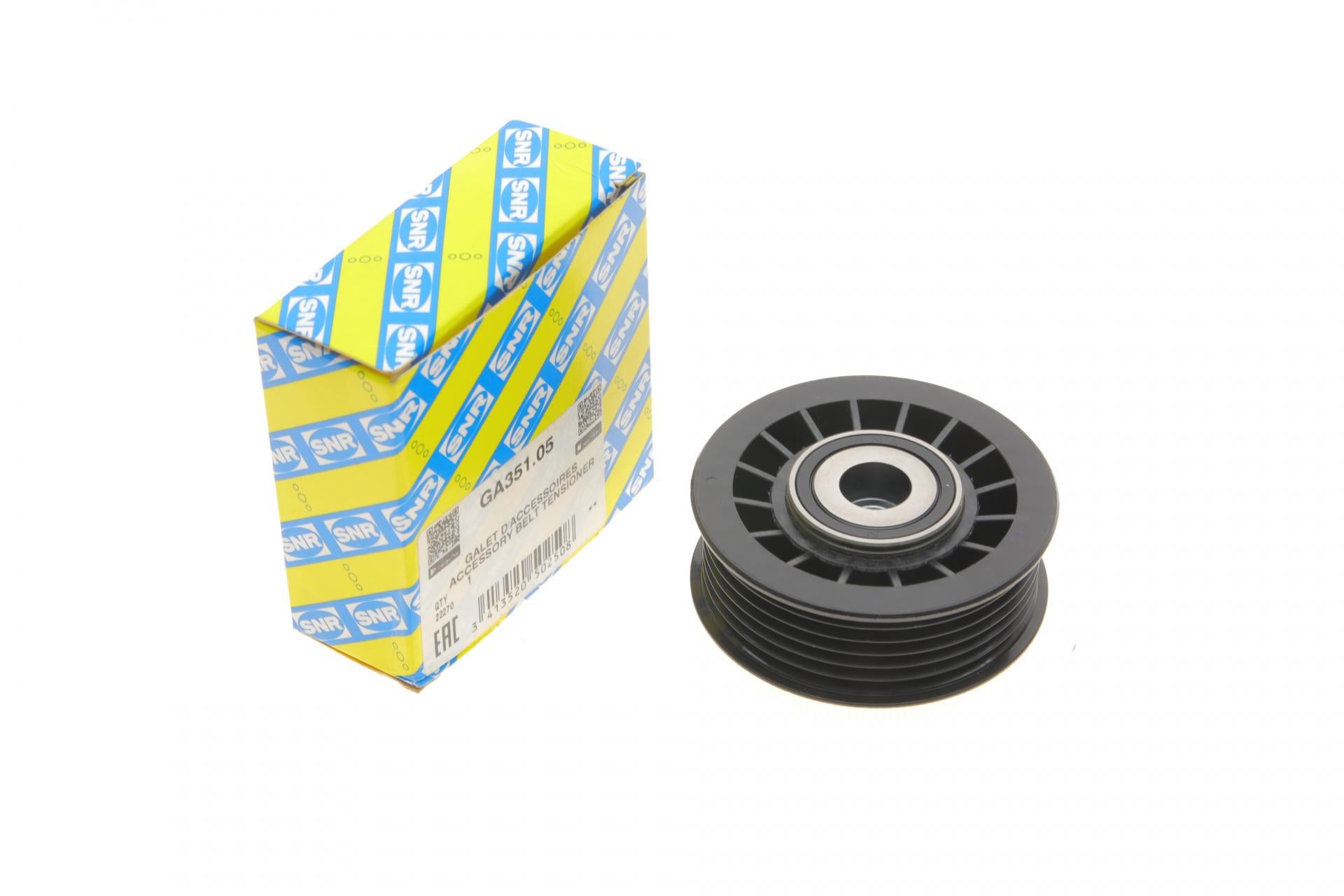 Ролик генератора SNR MB OM601-603 поликлиновый паразитный 75х26,4 мм (GA351.05 SNR)