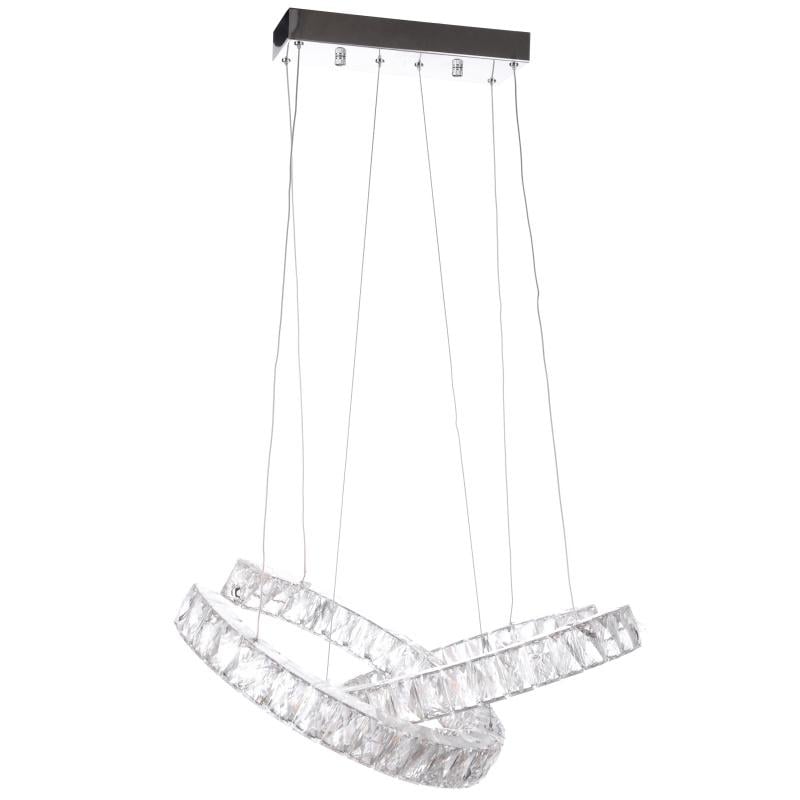 Люстра светодиодная Brille BL-365S/42 W LED подвесная хрустальные кольца