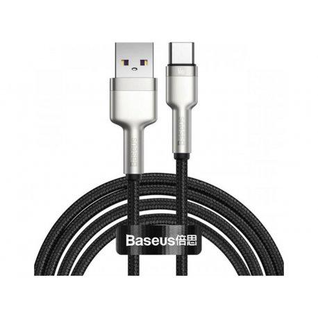 Кабель BASEUS Cafule Metal DataType-C 66W 2 м Black (CAKF000201)