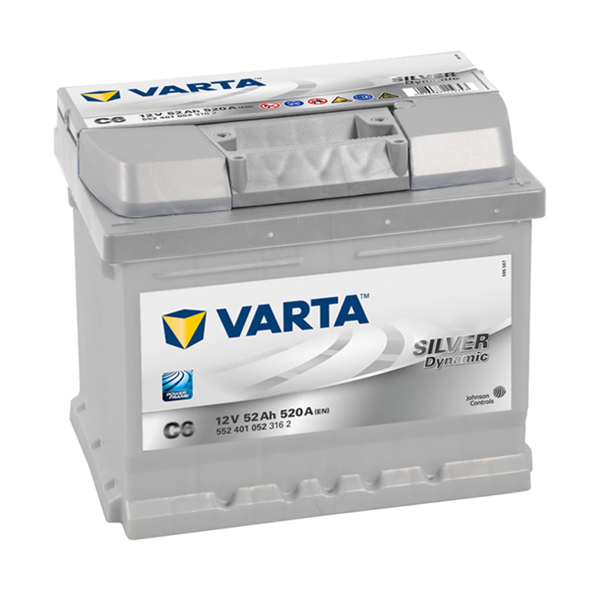 Аккумулятор Varta Silver Dynamic 52 Ah/12V 0 плюс справа - фото 1