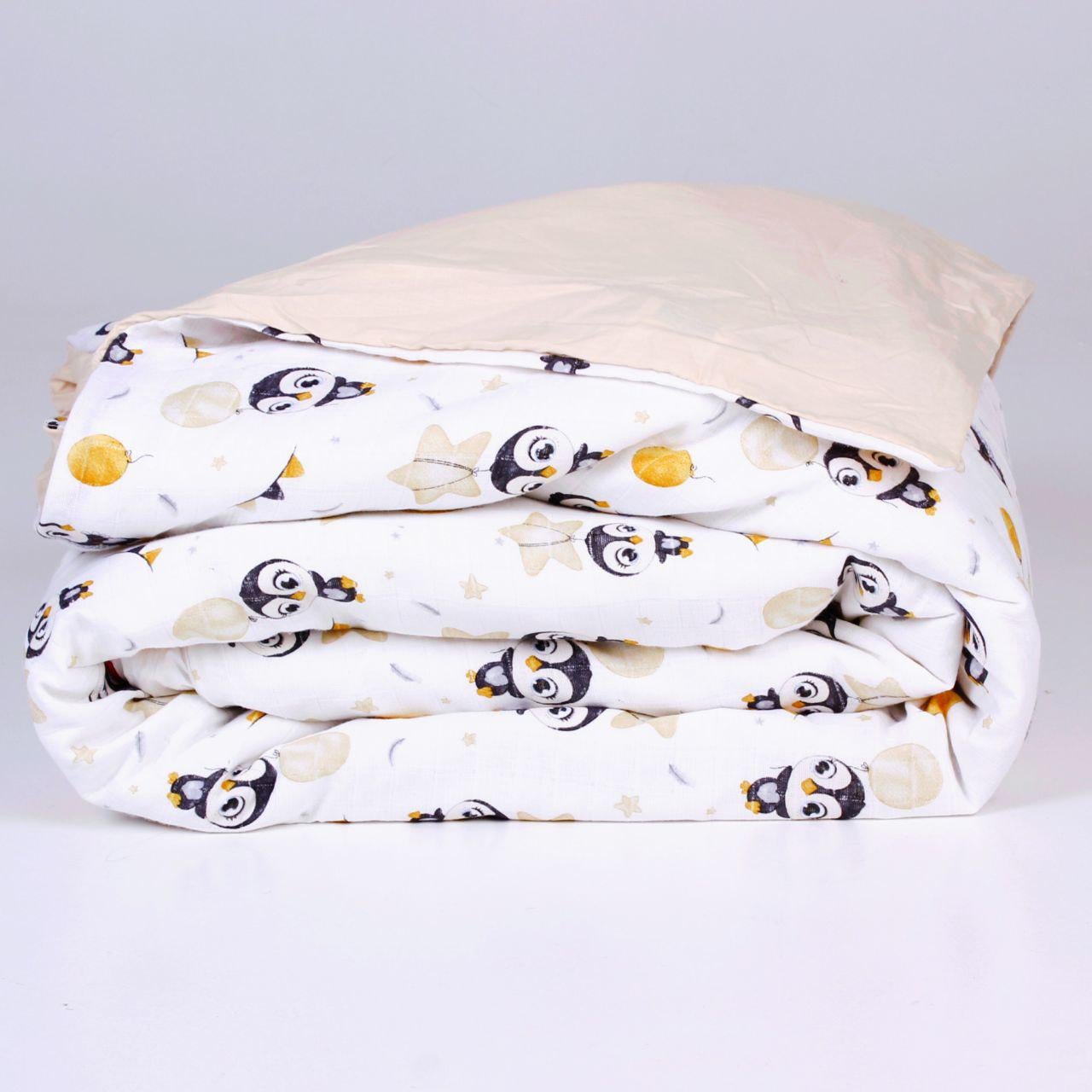 Пододеяльник муслин-поплин Пингвин звезда 110х140 см (17767143)