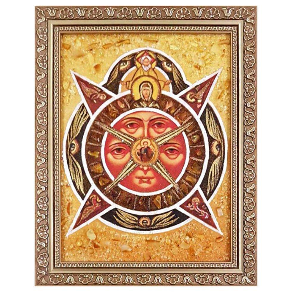 Икона Всевидящее око янтарная 30х40 см (С0002-30х40)