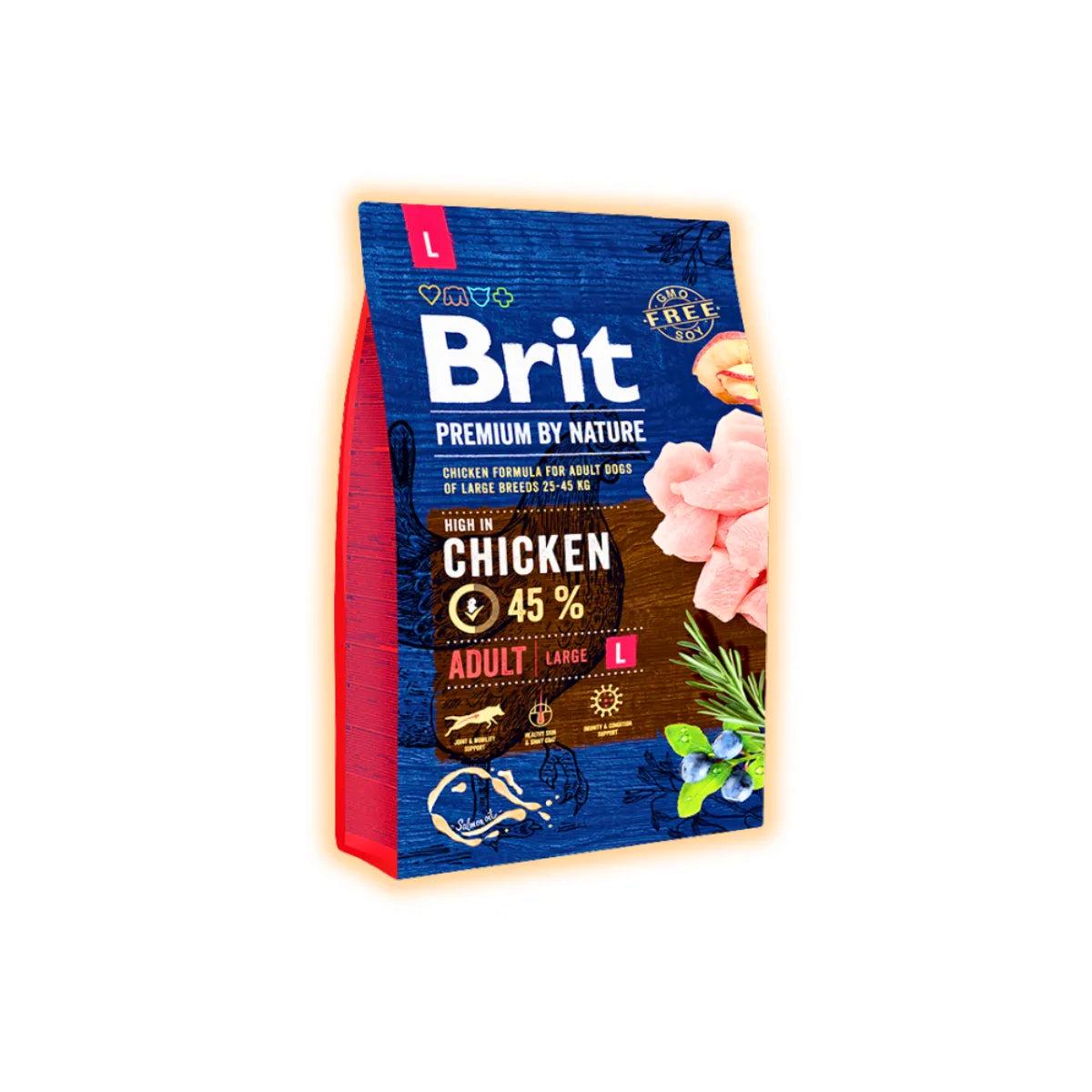 Корм сухой Brit Premium с курицей для взрослых собак больших пород 3 кг (32512130) Корм сухой Brit Premium с курицей для взрослых собак больших пород 3 кг (32512130)