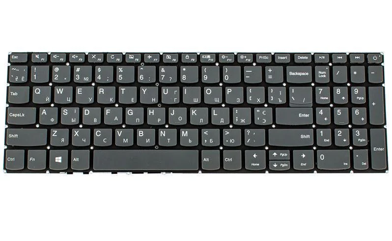Клавиатура для ноутбука Lenovo IdeaPad V15-IWL Черный (183257)
